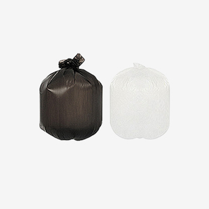 월드크린 배접 비닐봉투 소 40L 100장 쓰레기 재활용 봉지 음식물 리터 휴지통 백색 검정