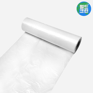 월드크린 위생롤백 투명 중 500매 연속비닐 쓰레기 비닐 봉투 일회용 위생