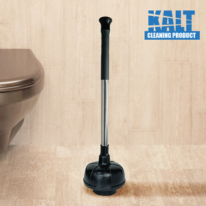 칼트 이지그립(블랙) 이중 압축기 화장실 하수구 막힌 변기 뚫어뻥 뚫는법 뚫는방법 뚫기 청소