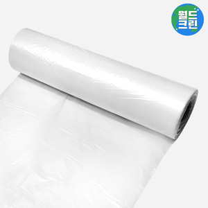 월드크린 위생롤백 투명 특대 500매 연속비닐 쓰레기 비닐 봉투 일회용 위생
